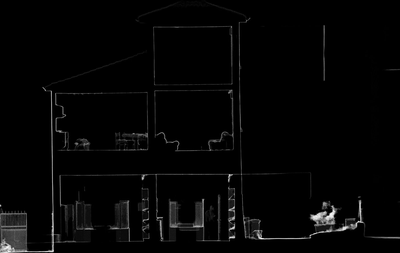 Rilievo laser scanner 3D — vista del rilievo